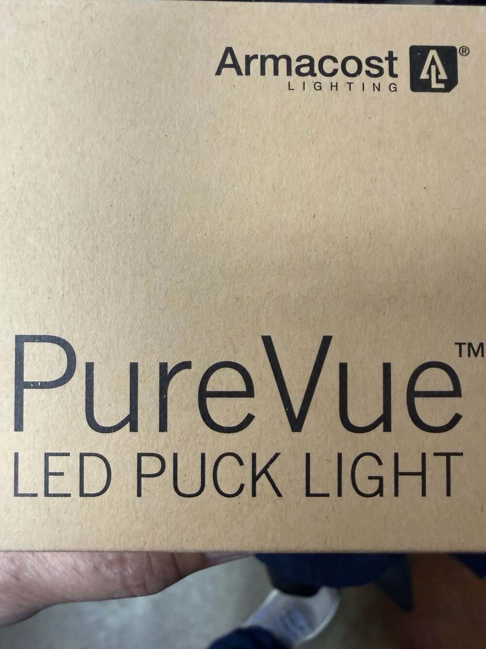 2 X Armacost Lighting PureVue 12/24V LED Puck Light 2700K Matte Black 213413